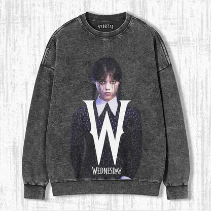 "WEDNESDAY S2 ADDAMS" THEMED V1 T-SHIRT