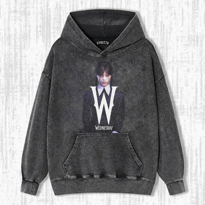 "WEDNESDAY S2 ADDAMS" THEMED V1 T-SHIRT