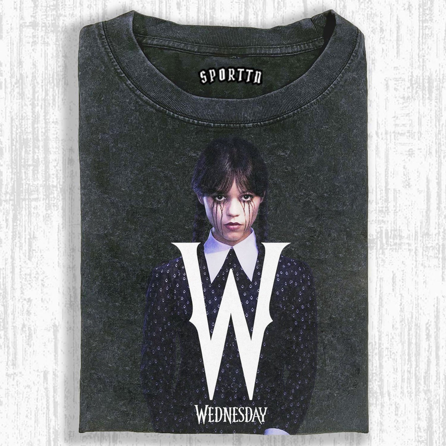 "WEDNESDAY S2 ADDAMS" THEMED V1 T-SHIRT