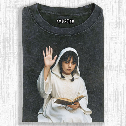 "WEDNESDAY S2 ADDAMS" THEMED V6 T-SHIRT