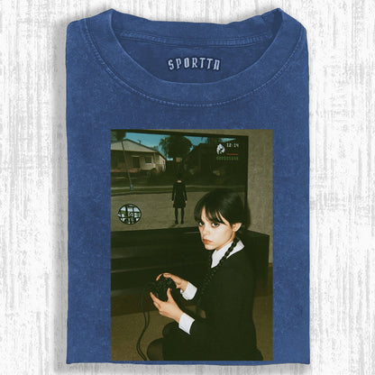 WEDNESDAY S2 GAME - THEMED VINTAGE T-SHIRT
