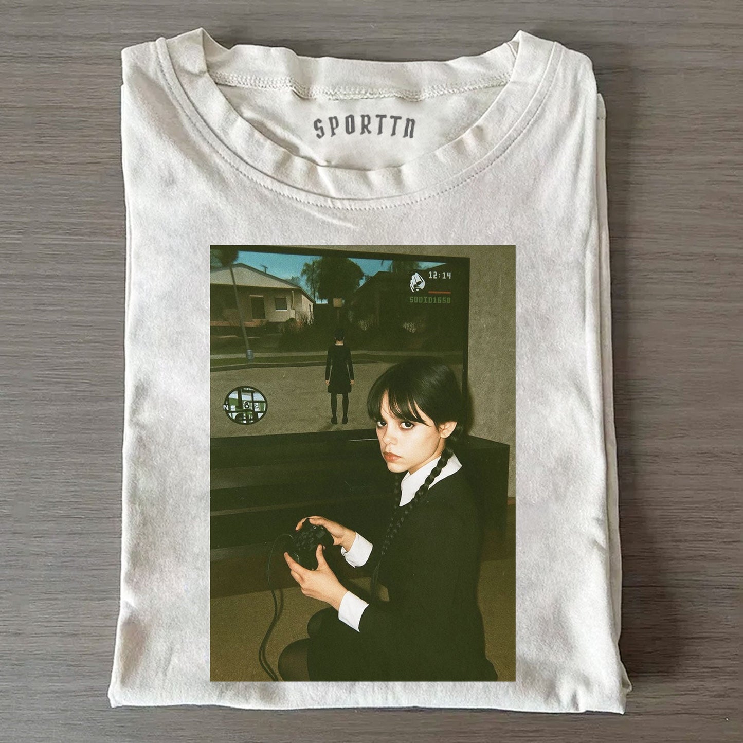 WEDNESDAY S2 GAME - THEMED VINTAGE T-SHIRT