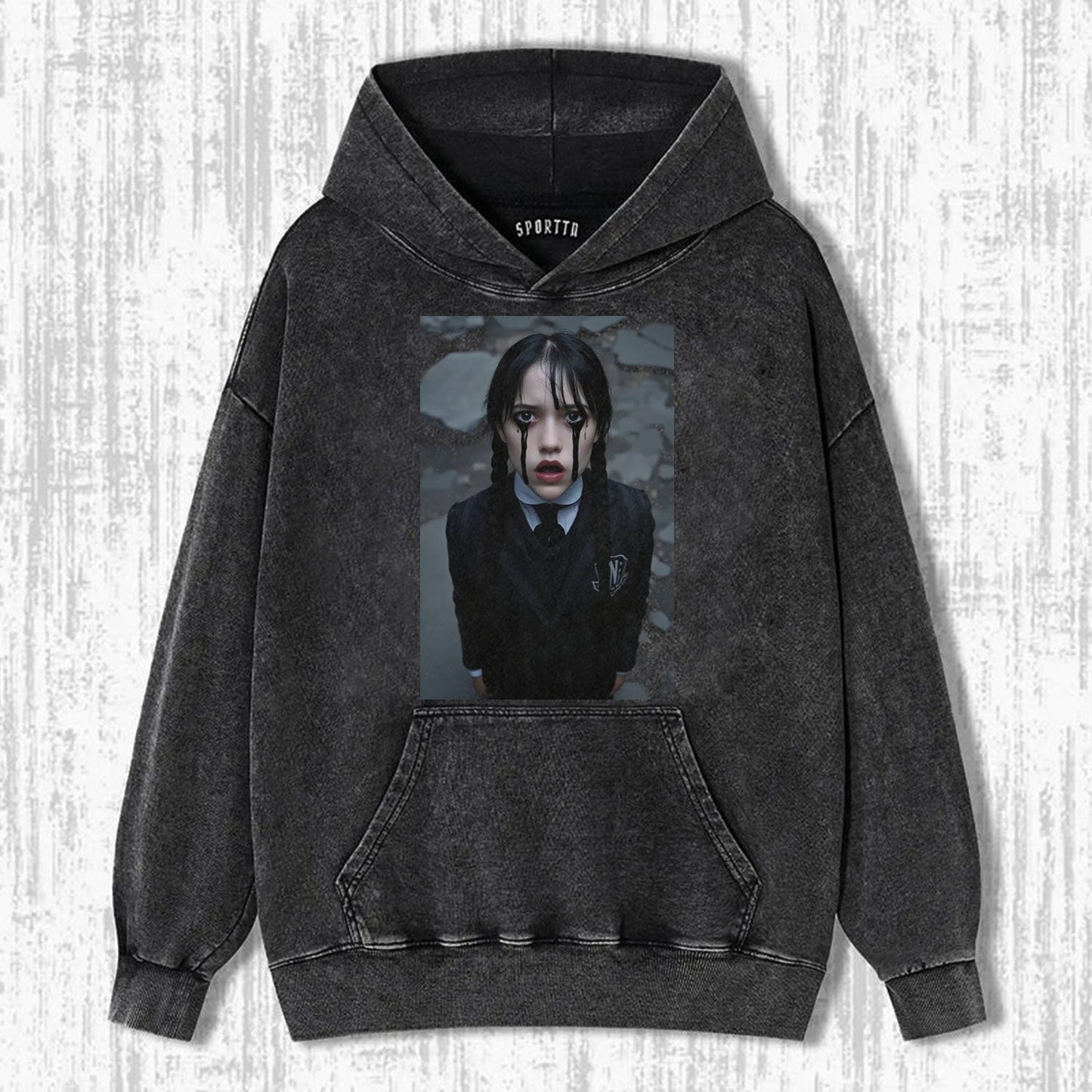 WEDNESDAY S2 ADDAMS THEMED T - SHIRT