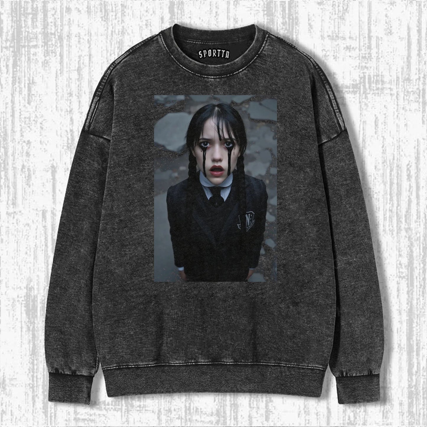 WEDNESDAY S2 ADDAMS THEMED T - SHIRT