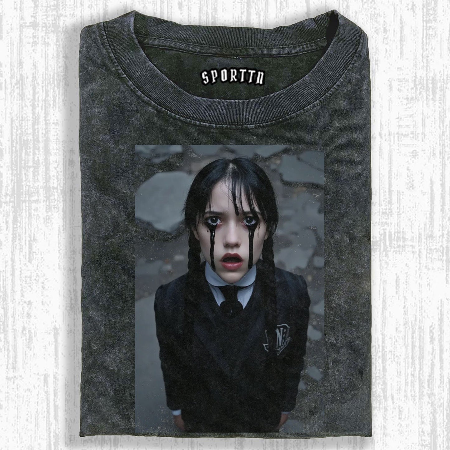 WEDNESDAY S2 ADDAMS THEMED T - SHIRT