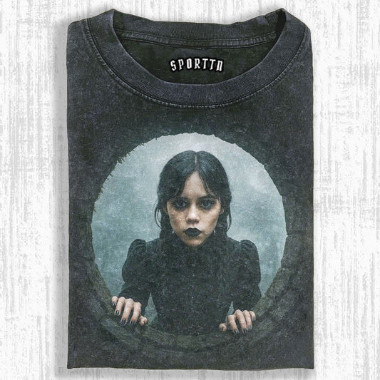 WEDNESDAY S2 ADDAMS THEMED T-SHIRT