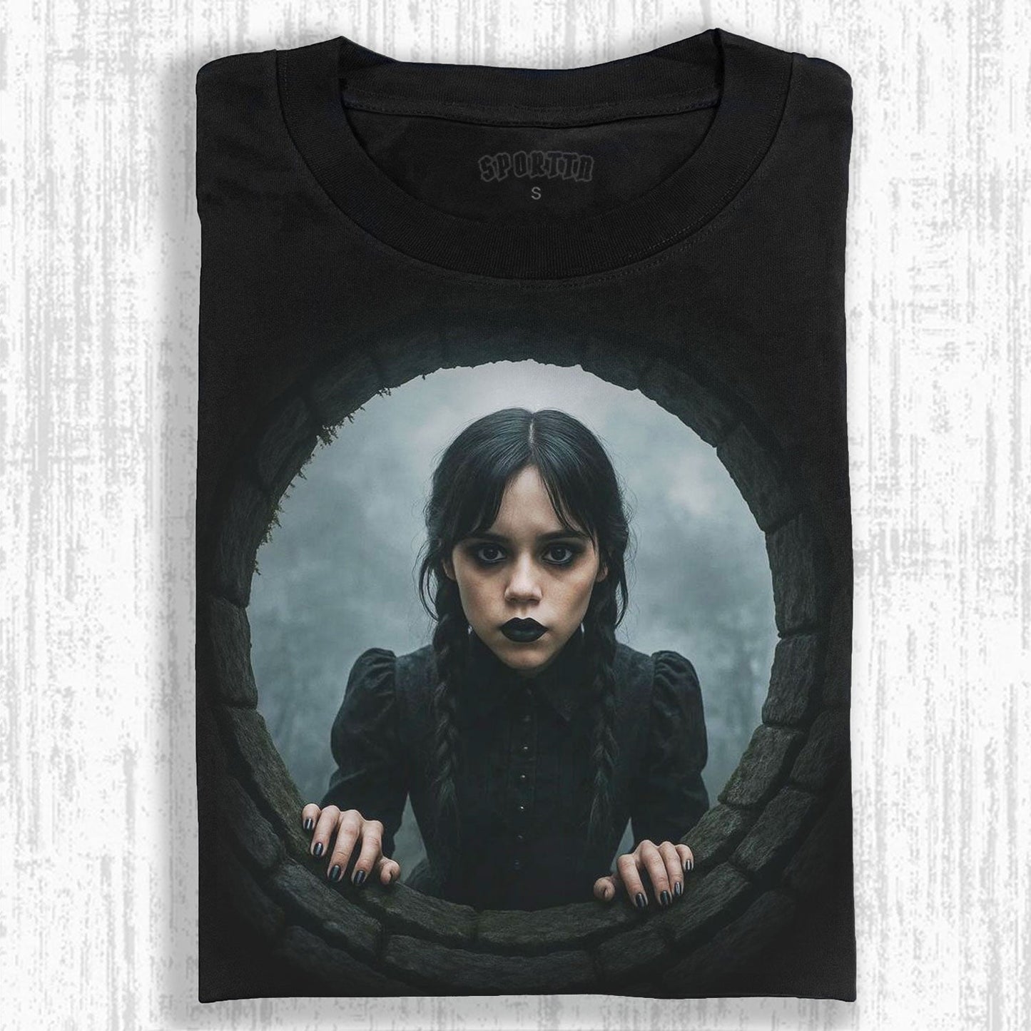 WEDNESDAY S2 ADDAMS THEMED T-SHIRT