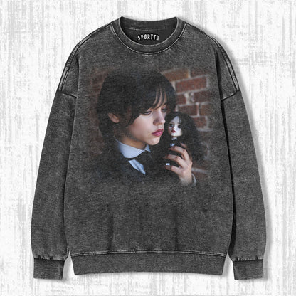WEDNESDAY S2 ADDAMS THEMED T-SHIRT