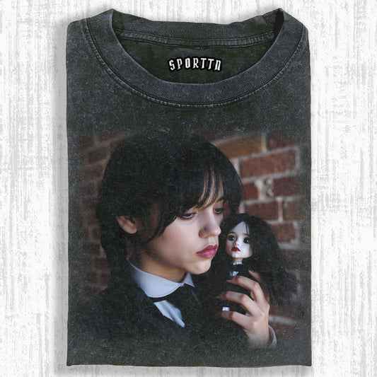 WEDNESDAY S2 ADDAMS THEMED T-SHIRT