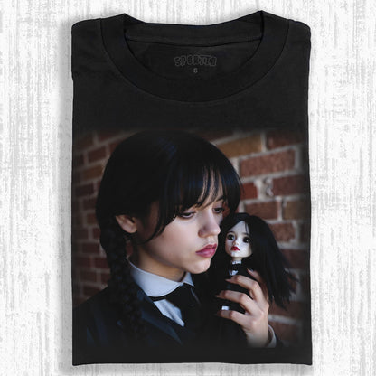 WEDNESDAY S2 ADDAMS THEMED T-SHIRT