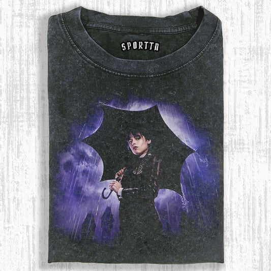WEDNESDAY S2 ADDAMS THEMED T-SHIRT