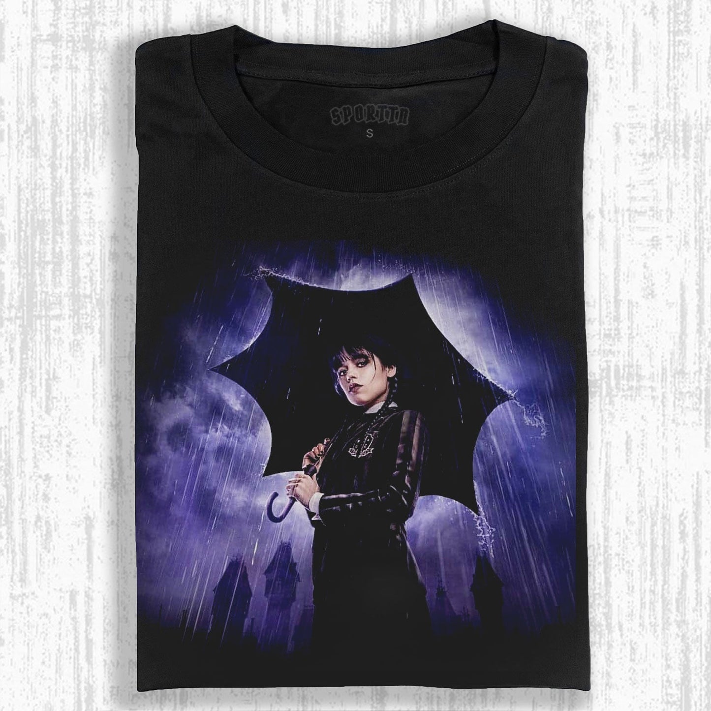 WEDNESDAY S2 ADDAMS THEMED T-SHIRT