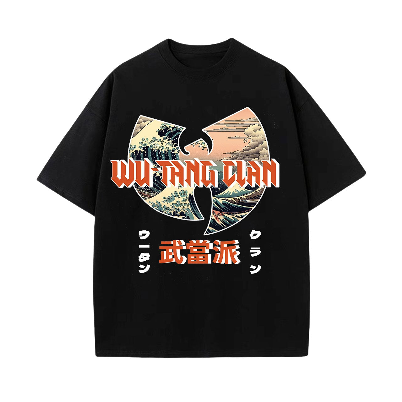 WU-TANG CLAN UKIYOE WAVE UKIYOE WAVE VINTAGE WASHED TEE 
