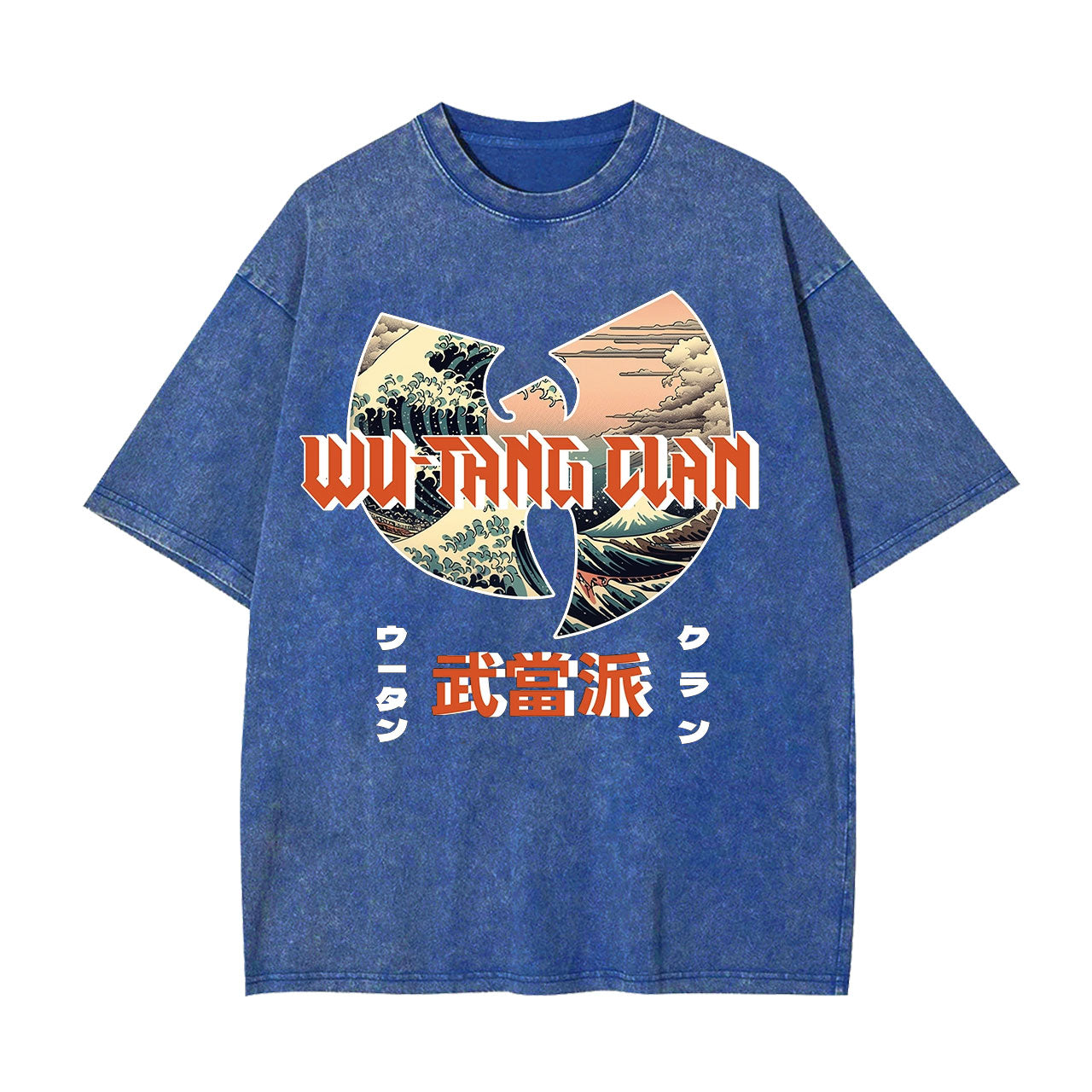 WU-TANG CLAN UKIYOE WAVE UKIYOE WAVE VINTAGE WASHED TEE 