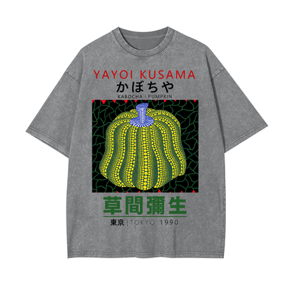 YAYOI KUSAMA UNISEX OVERSIZED TEE-[FRONT] 