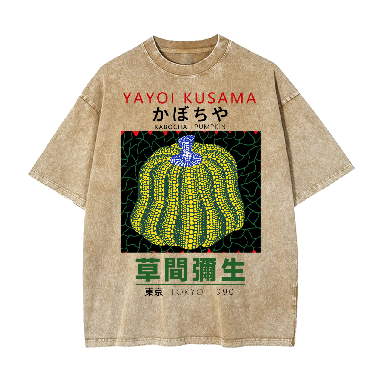YAYOI KUSAMA UNISEX OVERSIZED TEE-[FRONT] 