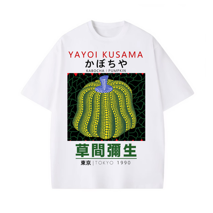 YAYOI KUSAMA UNISEX OVERSIZED TEE-[FRONT] 