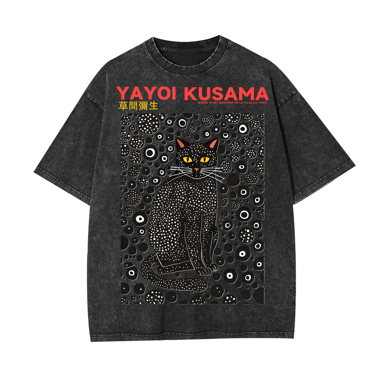 YAYOI KUSAMA UNISEX OVERSIZED TEE-[FRONT] 