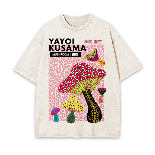 YAYOI KUSAMA UNISEX OVERSIZED TEE-[FRONT] 