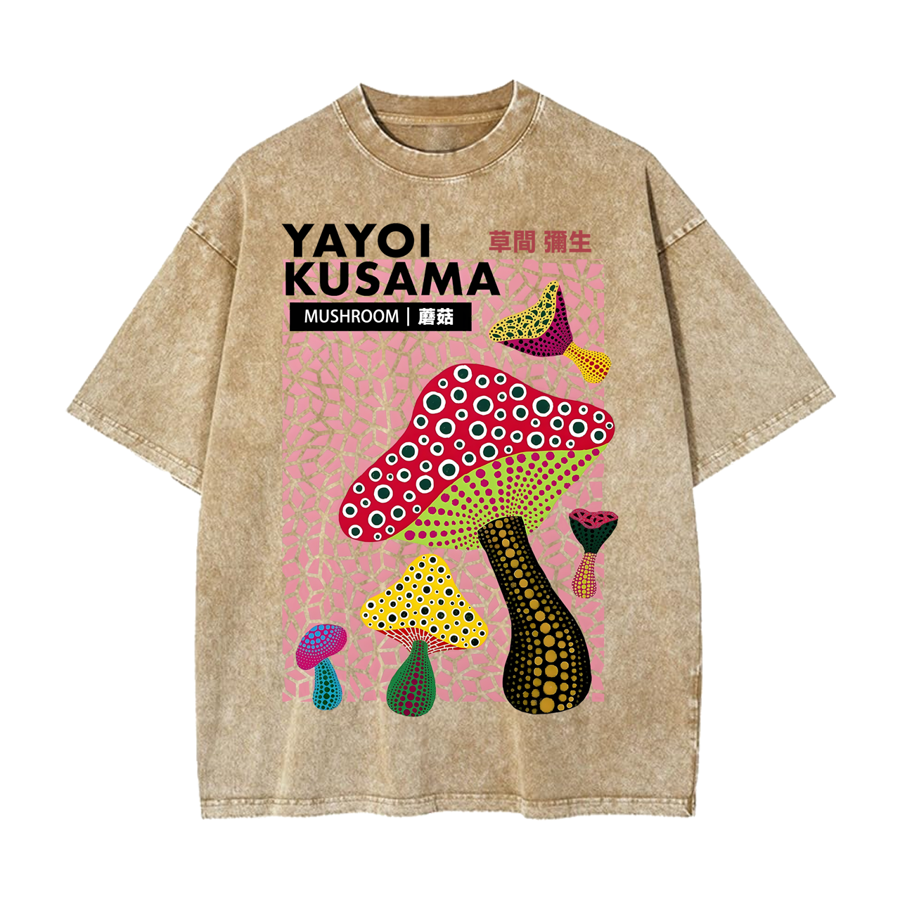YAYOI KUSAMA UNISEX OVERSIZED TEE-[FRONT] 