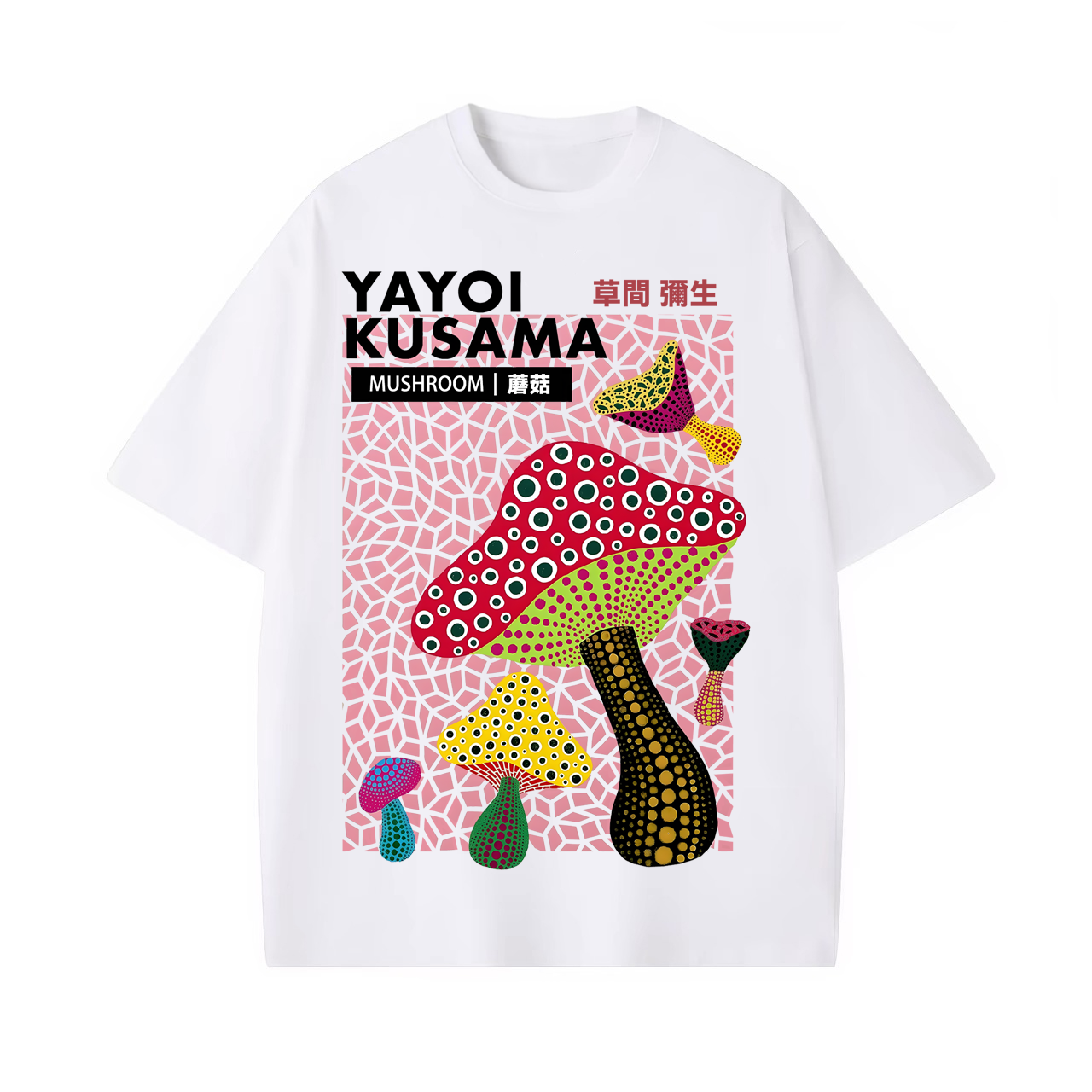 YAYOI KUSAMA UNISEX OVERSIZED TEE-[FRONT] 