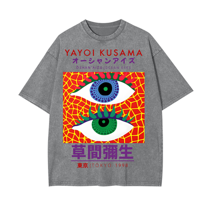 YAYOI KUSAMA UNISEX OVERSIZED TEE-[FRONT] 