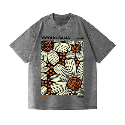 YAYOI KUSAMA VINTAGE WASH JAPANESE DESIGN T-SHIRT 