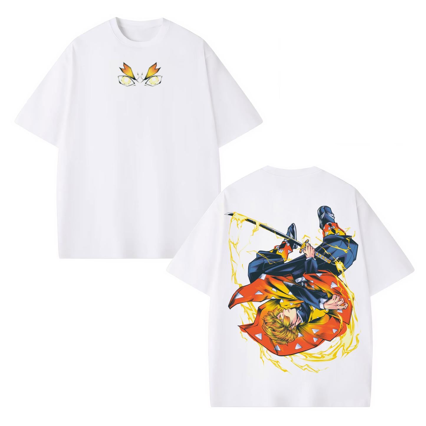 Zenitsu Demon Slayer Unisex Washed T-Shirt-[DS]
