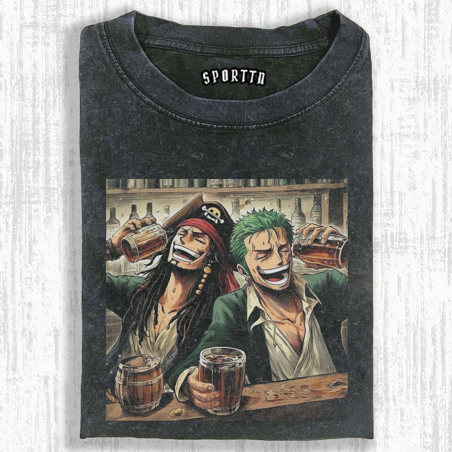 ZORO &amp; JACK'S PIRATE DRINKING SESSION TEE丨ONE PIECE
