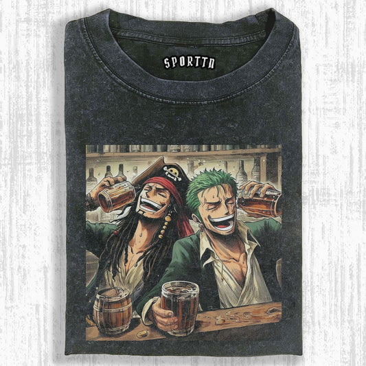 ZORO &amp; JACK'S PIRATE DRINKING SESSION TEE丨ONE PIECE