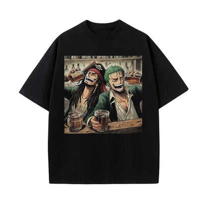 ZORO &amp; JACK'S PIRATE DRINKING SESSION TEE丨ONE PIECE