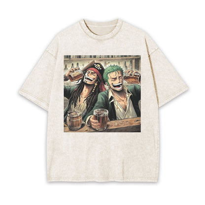 ZORO &amp; JACK'S PIRATE DRINKING SESSION TEE丨ONE PIECE