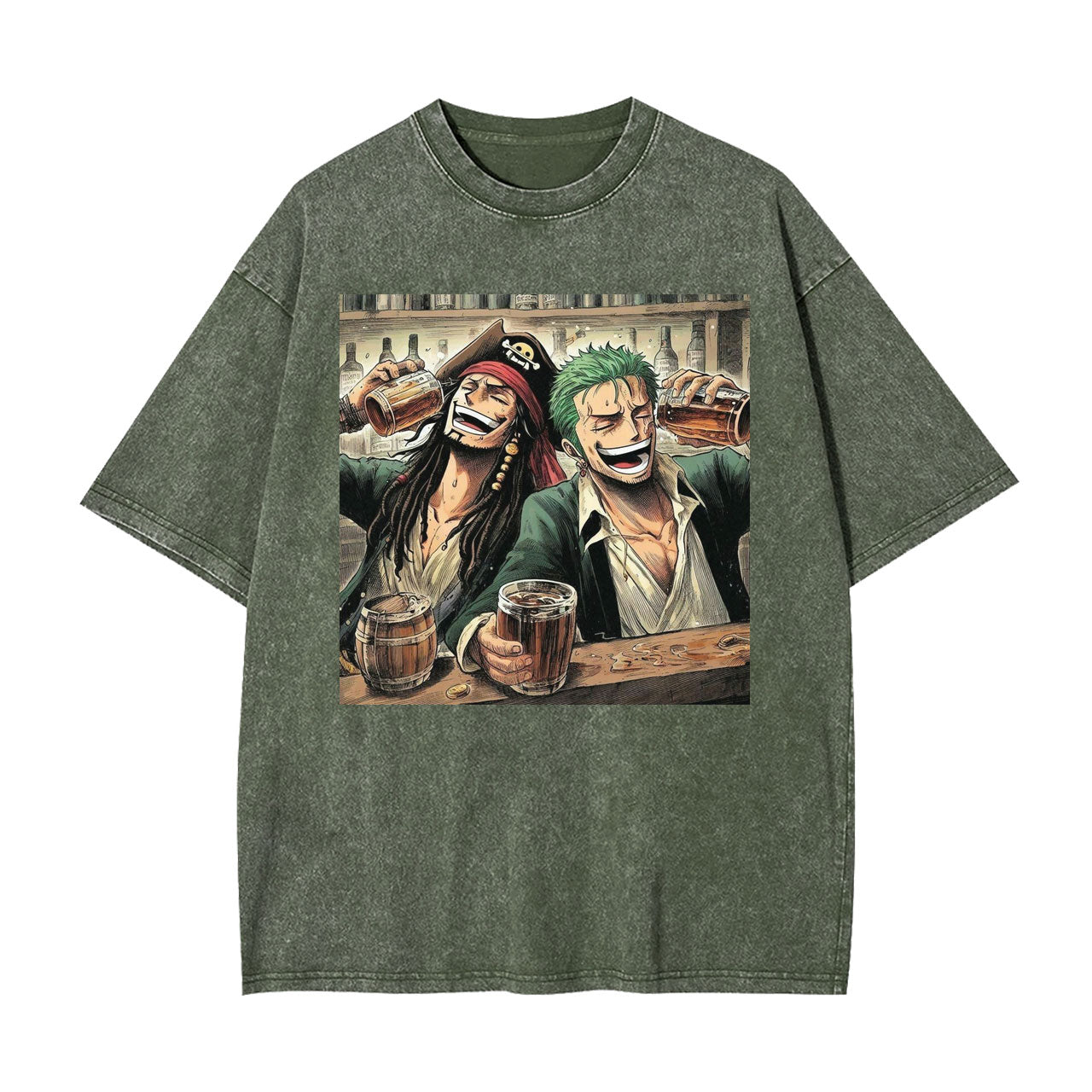 ZORO &amp; JACK'S PIRATE DRINKING SESSION TEE丨ONE PIECE