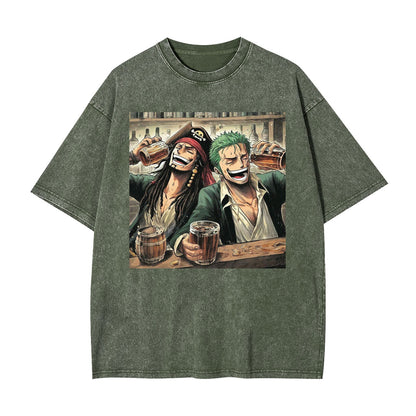 ZORO &amp; JACK'S PIRATE DRINKING SESSION TEE丨ONE PIECE