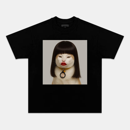 RED LIPS CAT TEE