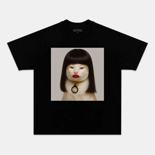 RED LIPS CAT TEE